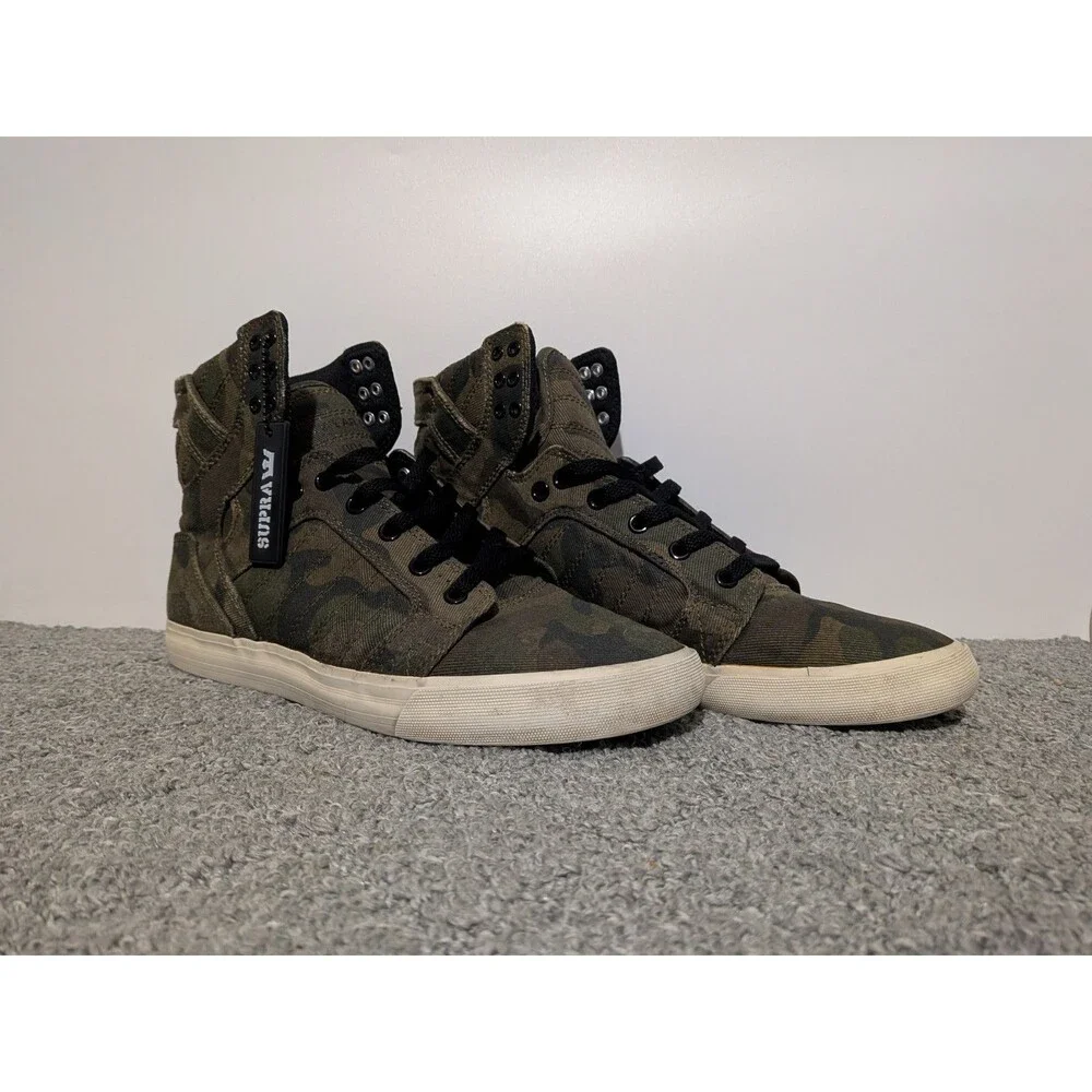Supra Skytop Sneaker Shoes Mens Size 10 Camo